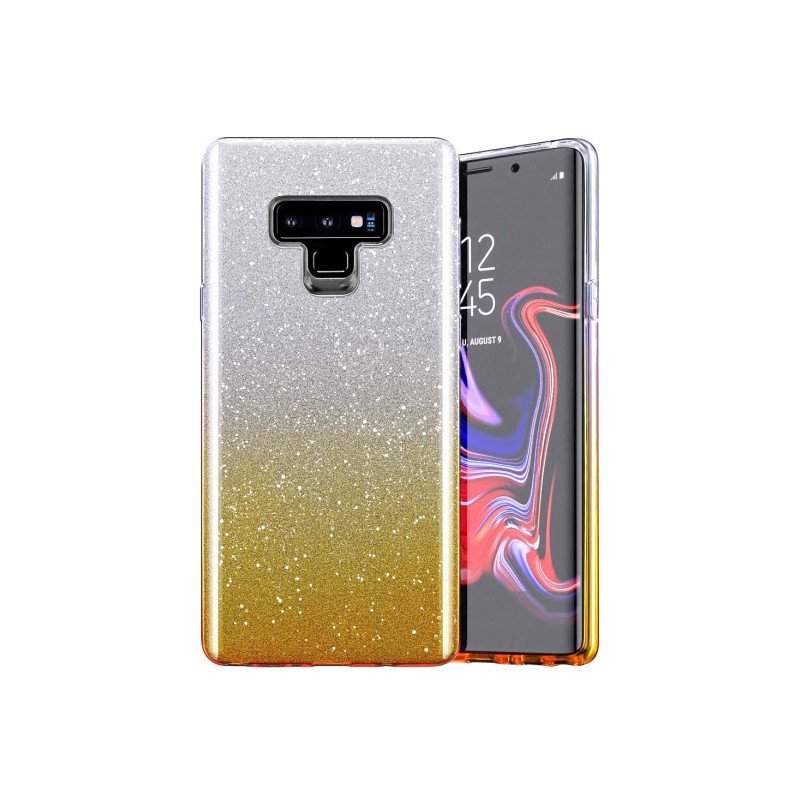 Viedtālruņa aizmugurējais vāciņš Samsung Galaxy S23 Plus Bling Gold