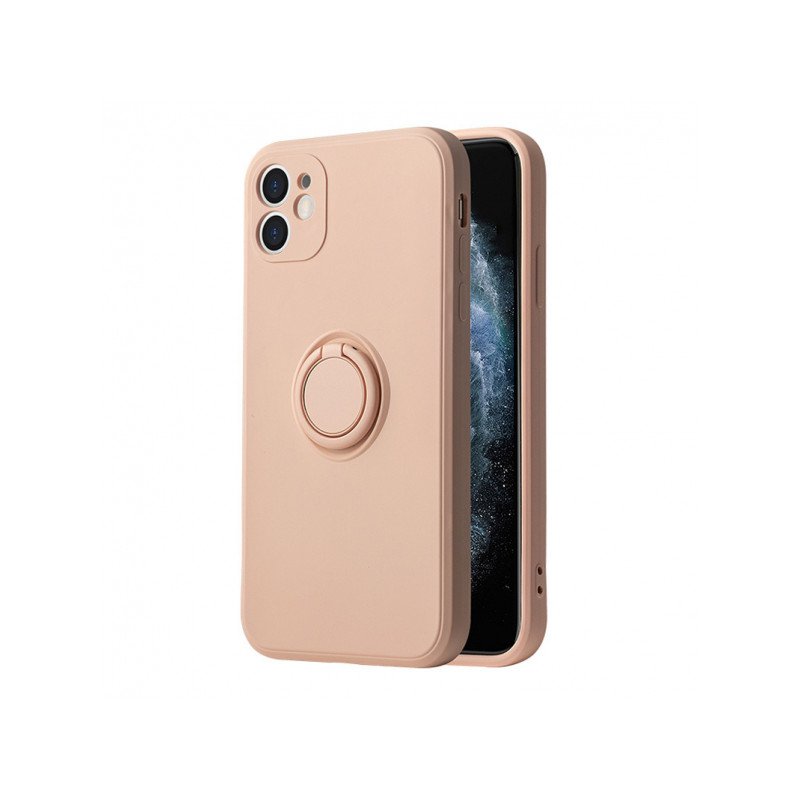 Viedtālruņa aizmugurējais vāciņš Samsung Galaxy S23 Silicone Ring Light Pink
