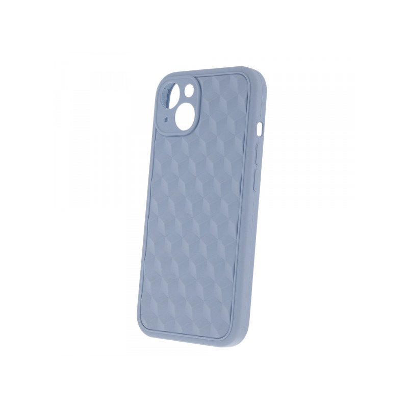 Viedtālruņa aizmugurējais vāciņš Apple iPhone 13 3D Cube Light Blue
