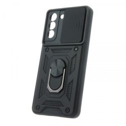 Viedtālruņa aizmugurējais vāciņš Samsung Galaxy S21 FE Defender slide Black