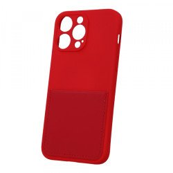 Viedtālruņa aizmugurējais vāciņš Apple iPhone 14 Pro Max Card Cover Red