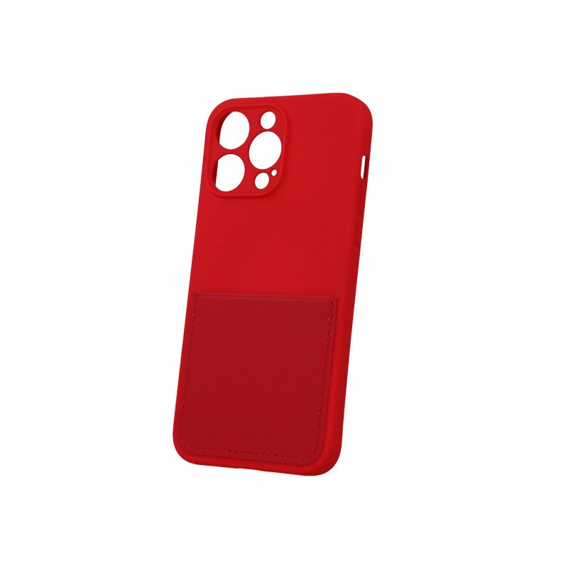 Viedtālruņa aizmugurējais vāciņš Apple iPhone 14 Pro Max Card Cover Red
