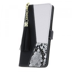 Viedtālruņa atveramais maciņš Samsung Galaxy S23 Charms Black, With Design