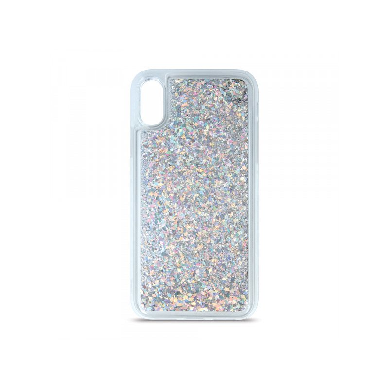 Viedtālruņa aizmugurējais vāciņš Xiaomi Redmi Note 12 5G Liquid Sparkle Silver, Transparent