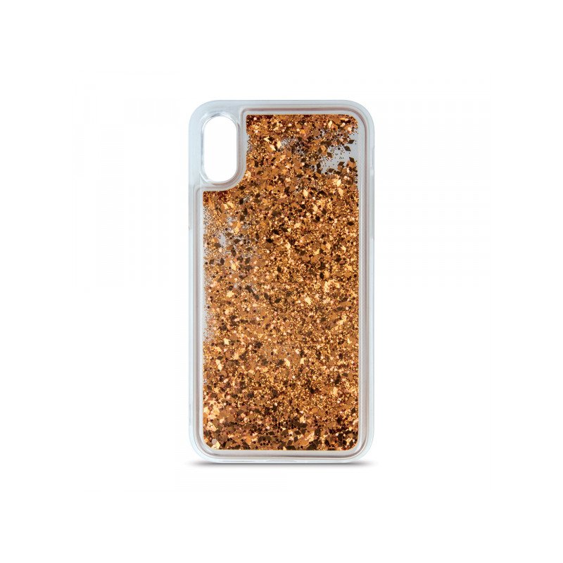 Viedtālruņa aizmugurējais vāciņš Xiaomi Redmi 12C Liquid Sparkle Gold, Transparent