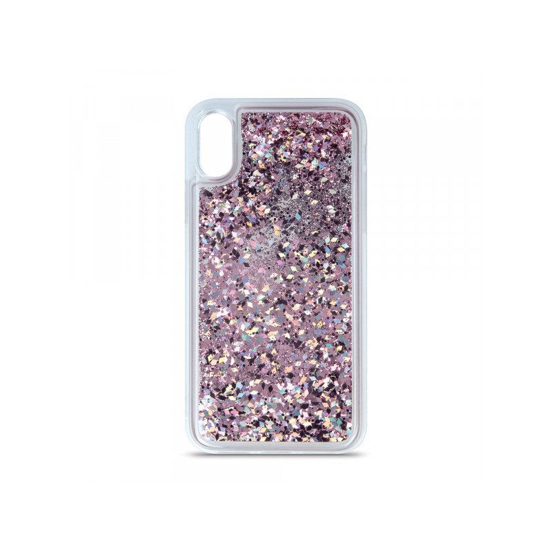 Viedtālruņa aizmugurējais vāciņš Xiaomi Redmi Note 12 Pro 5G Liquid Sparkle Transparent, Purple