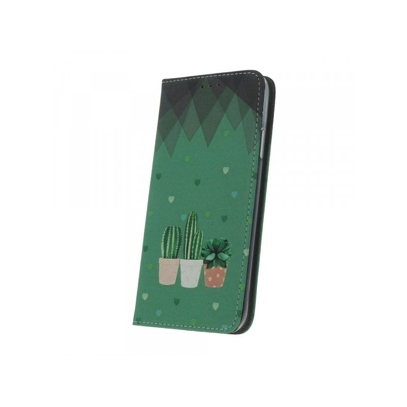 Viedtālruņa atveramais maciņš Samsung Galaxy S23 Smart Trendy Cactus 2 Green, With Design