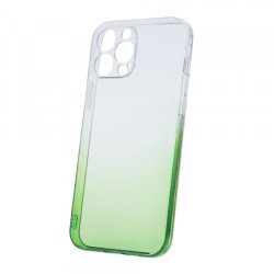Viedtālruņa aizmugurējais vāciņš Apple Iphone 15 Gradient 2mm Green, Transparent