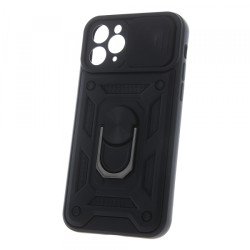 Viedtālruņa aizmugurējais vāciņš Apple iPhone 15 Pro Max Defender slide Black