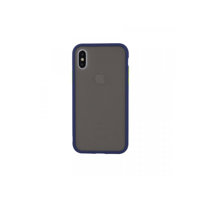 Viedtālruņa aizmugurējais vāciņš Huawei P30 Lite Colored Buttons Blue, Transparent
