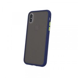 Viedtālruņa aizmugurējais vāciņš Samsung Galaxy A41 Colored Buttons Blue, Transparent