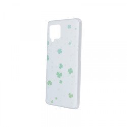 Viedtālruņa aizmugurējais vāciņš Samsung Galaxy A41 Ultra Trendy Mint2 White, With Design