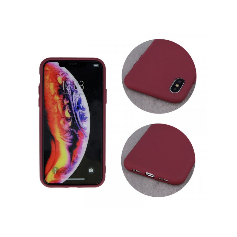 Viedtālruņa aizmugurējais vāciņš Xiaomi Redmi 9T Silicon Burgundy