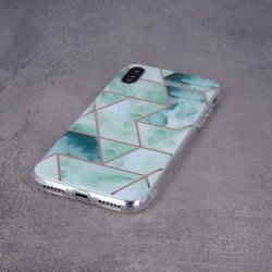 Viedtālruņa aizmugurējais vāciņš Geometric Marmur