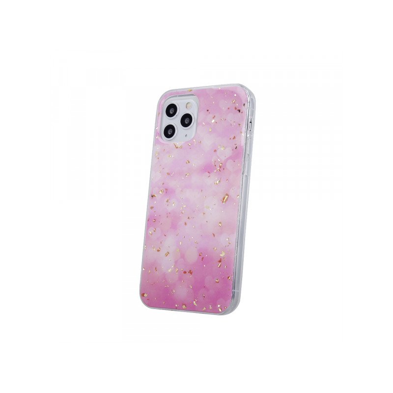 Viedtālruņa aizmugurējais vāciņš Samsung Galaxy A52 / A52 5G / A52s 5G Gold Glam Pink, With Design