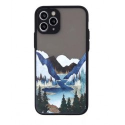 Viedtālruņa aizmugurējais vāciņš Samsung Galaxy A22 Ultra Trendy Landscape 2 Transparent, With Design