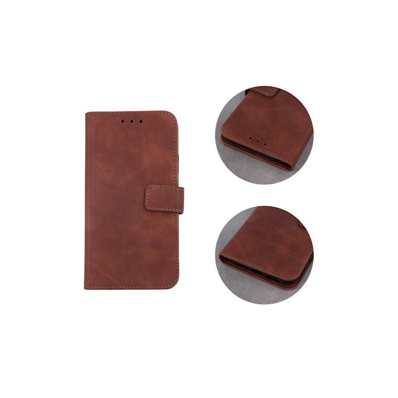 Viedtālruņa atveramais maciņš Samsung Galaxy S21 FE Smart Velvet Brown