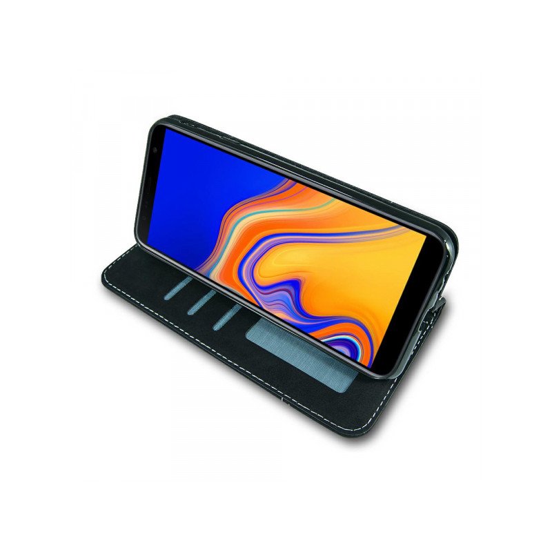 Viedtālruņa atveramais maciņš Samsung Galaxy A20 Suede Black