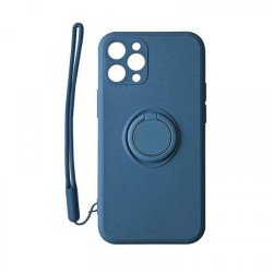 Viedtālruņa aizmugurējais vāciņš Apple iPhone 13 Pro Max Pastel Ring Dark Blue