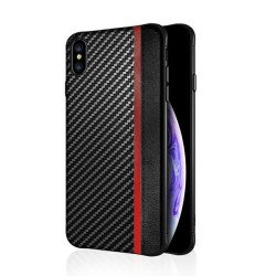 Viedtālruņa aizmugurējais vāciņš Samsung Galaxy A72 / A72 5G Mulsae Carbon Black, With Design