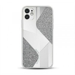 Viedtālruņa aizmugurējais vāciņš Samsung Galaxy A12 Mirallo White, With Design