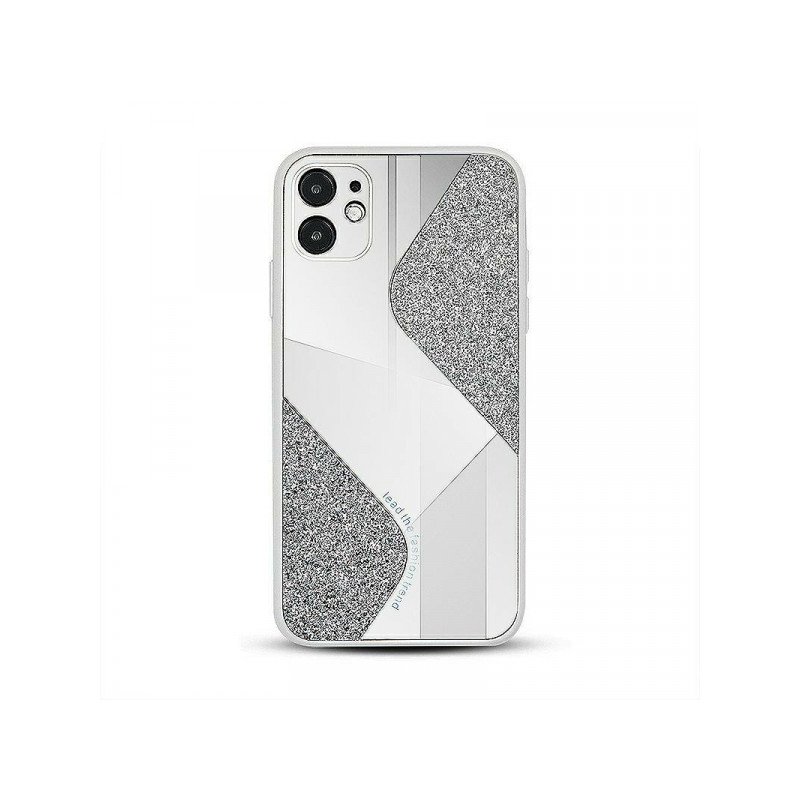 Viedtālruņa aizmugurējais vāciņš Samsung Galaxy A12 Mirallo White, With Design