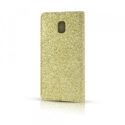 Viedtālruņa atveramais maciņš Samsung Galaxy S10 Brokat Gold