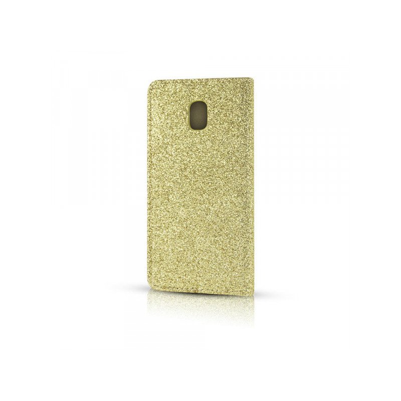 Viedtālruņa atveramais maciņš Samsung Galaxy S10 Brokat Gold