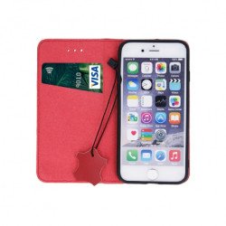 Viedtālruņa atveramais maciņš Samsung Galaxy A22 5G Smart Pro Maroon
