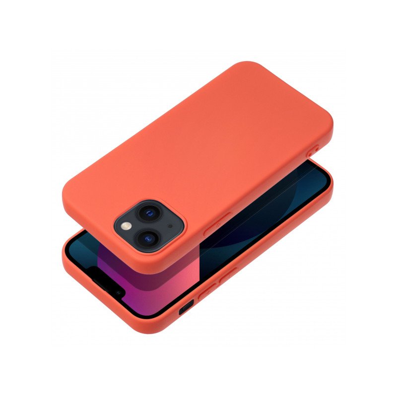 Viedtālruņa aizmugurējais vāciņš Apple iPhone 14 Plus Silicone PART Peach
