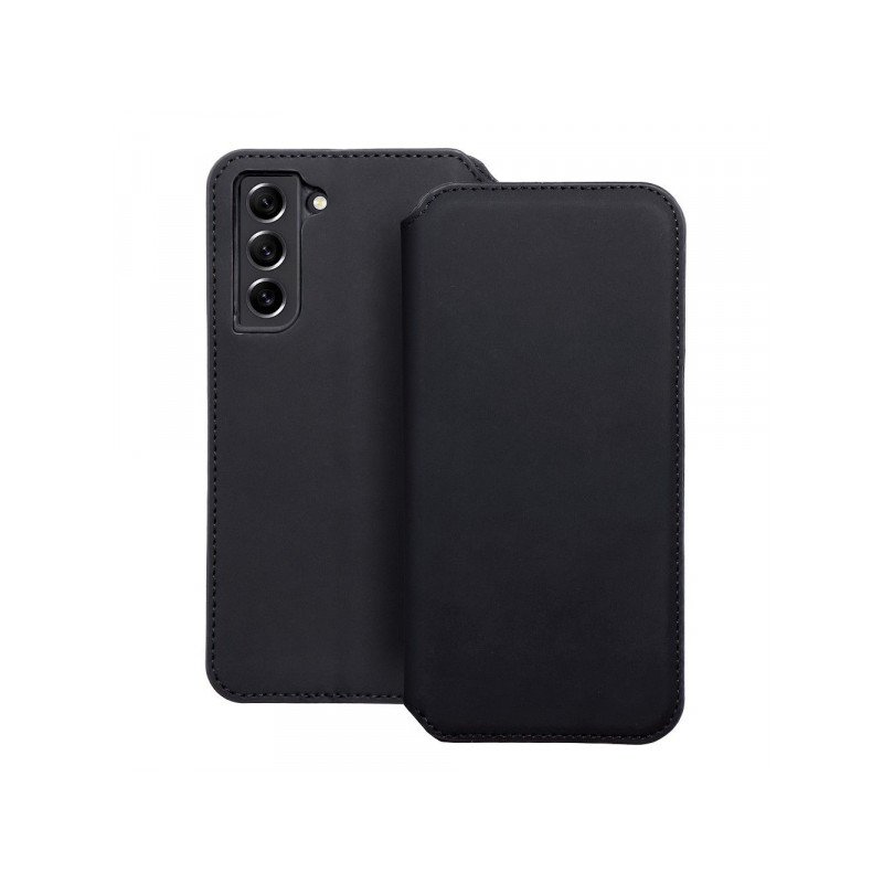 Viedtālruņa atveramais maciņš Samsung Galaxy S21 FE Dual Pocket Book Black