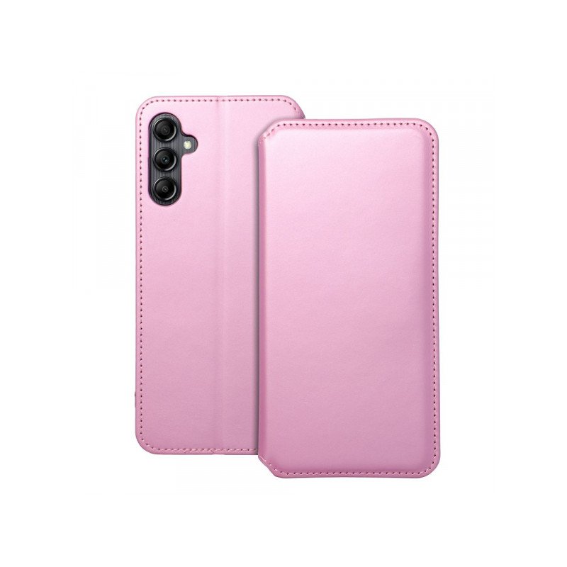 Viedtālruņa atveramais maciņš Samsung Galaxy A14 5G Dual Pocket Book Light Pink