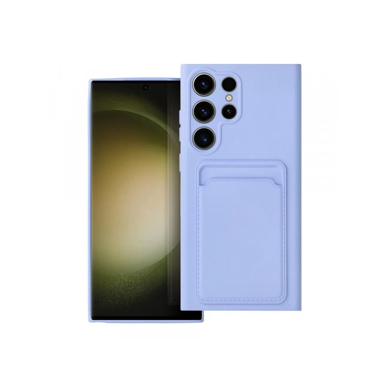 Viedtālruņa aizmugurējais vāciņš Samsung Galaxy A14 5G CARD Case Violet