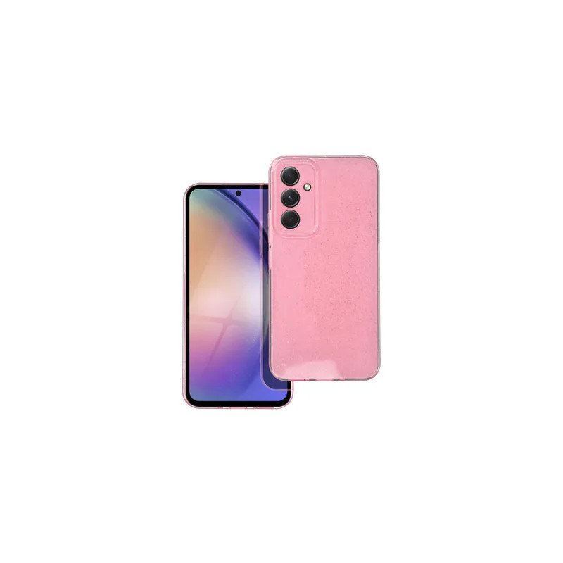 Viedtālruņa aizmugurējais vāciņš Samsung Galaxy A54 5G Bling Pink