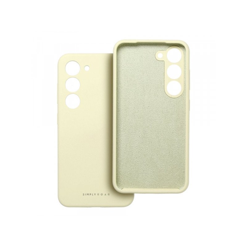 Viedtālruņa aizmugurējais vāciņš Samsung Galaxy S24 Ultra Cloud Skin Light Yellow