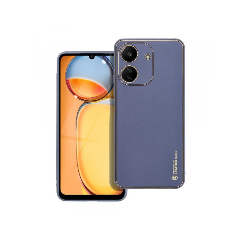 Viedtālruņa aizmugurējais vāciņš Samsung Galaxy A25 5G Leather Blue