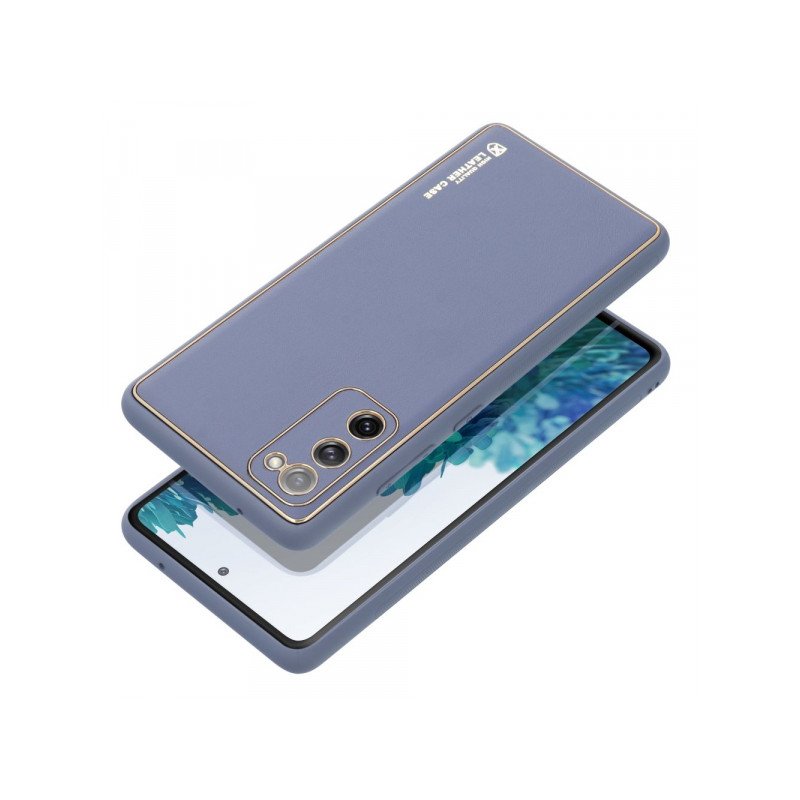 Viedtālruņa aizmugurējais vāciņš Samsung Galaxy S23 FE Leather Blue