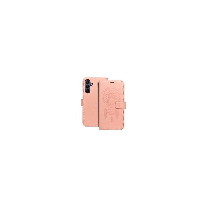 Viedtālruņa atveramais maciņš Samsung Galaxy A15 5G Mezzo Book Dreamcatcher Peach