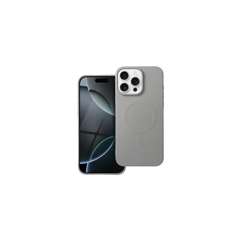 Viedtālruņa aizmugurējais vāciņš Apple iPhone 16 Pro Silicon Mag case White Titanium