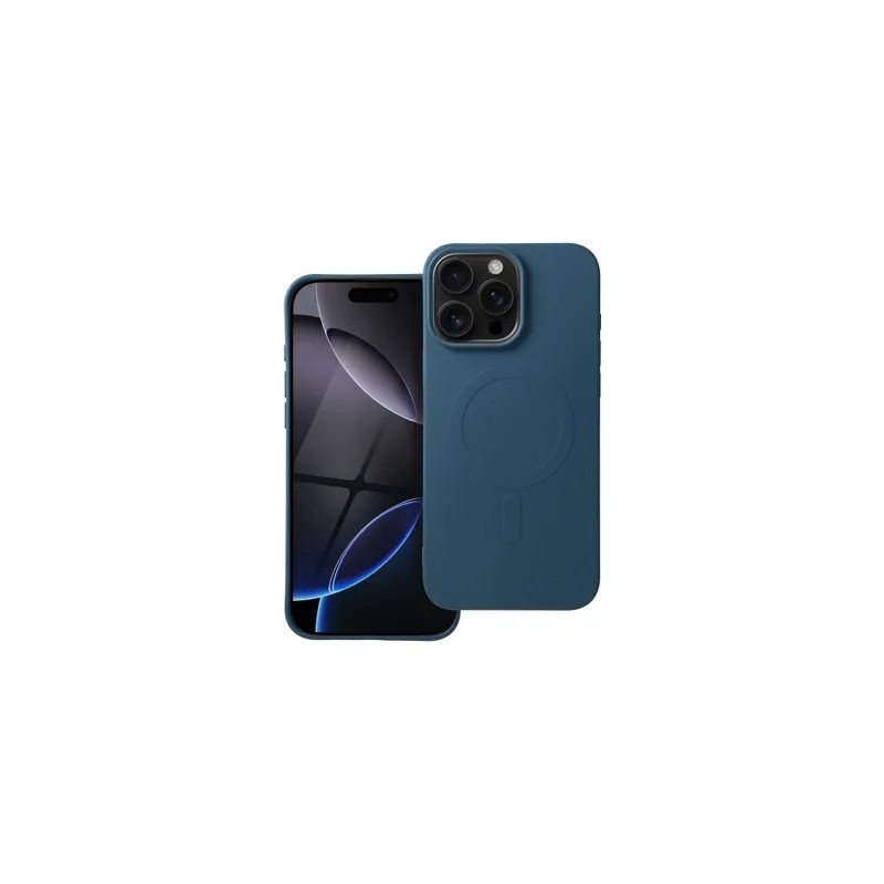 Viedtālruņa aizmugurējais vāciņš Apple iPhone 16 Pro Max Silicon Mag case Blue