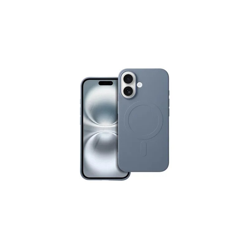 Viedtālruņa aizmugurējais vāciņš Apple Iphone 16 Plus Silicon Mag case Light Blue