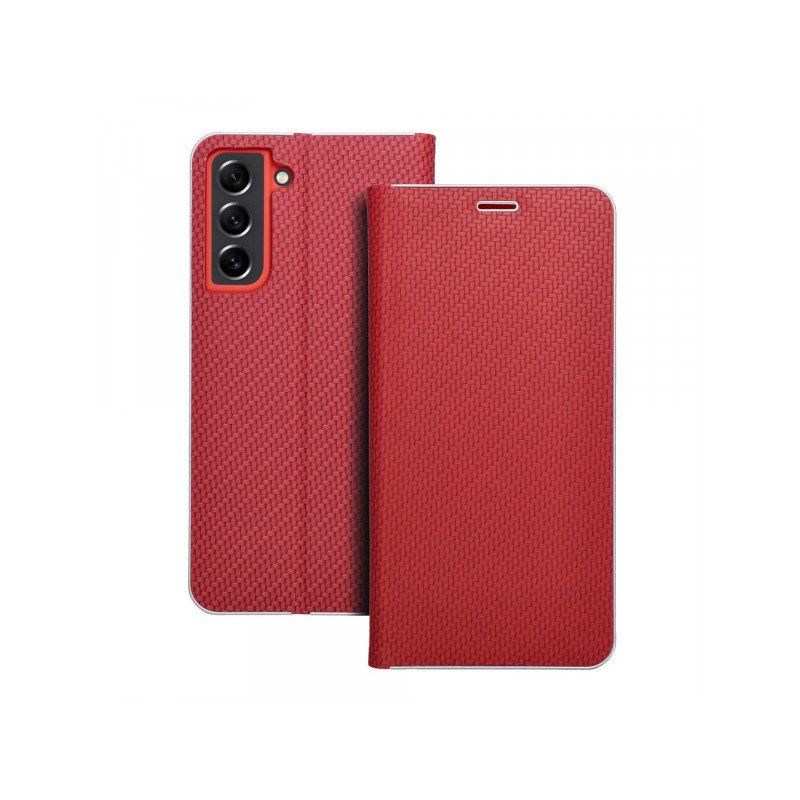 Viedtālruņa atveramais maciņš Samsung Galaxy S21 FE Luna Book Red