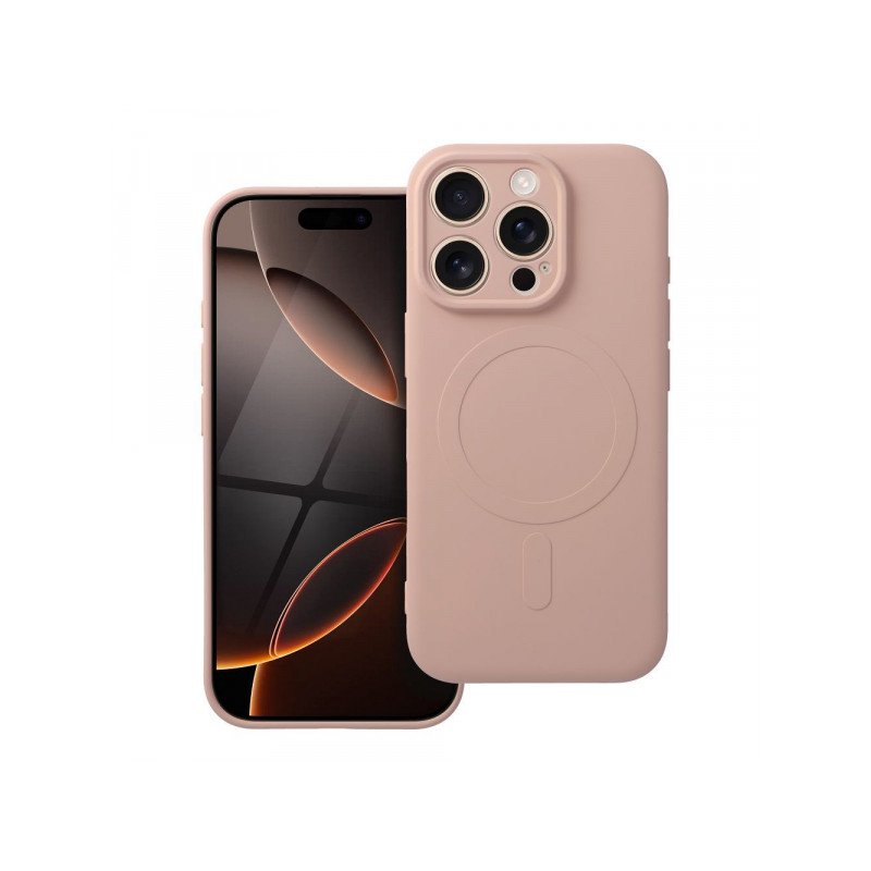 Viedtālruņa aizmugurējais vāciņš Apple iPhone 16 Pro Mag Cover Pink