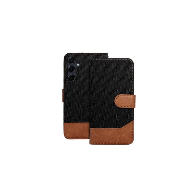 Viedtālruņa atveramais maciņš Samsung Galaxy A20E Jeans Black