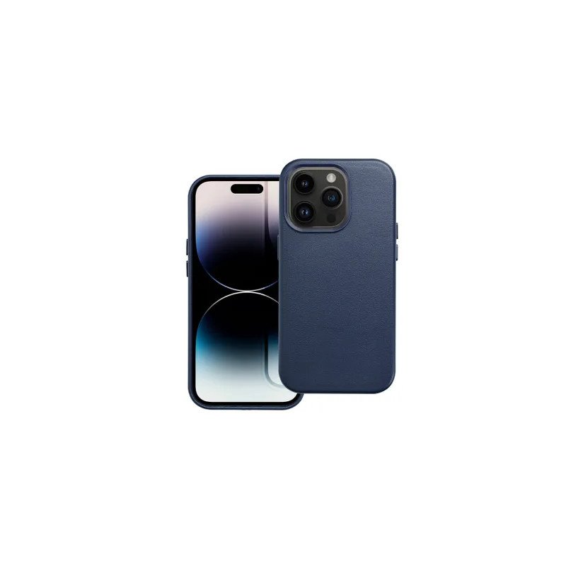 Viedtālruņa aizmugurējais vāciņš Samsung Galaxy S25 Leather mag cover Blue