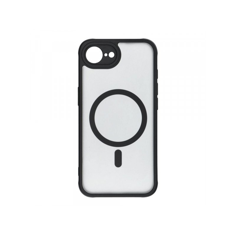 Viedtālruņa aizmugurējais vāciņš Apple iPhone 16E Full matte mag Black, Transparent