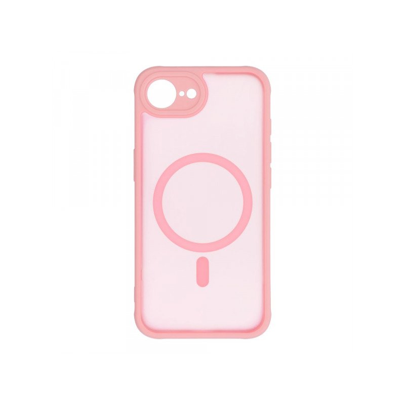 Viedtālruņa aizmugurējais vāciņš Apple iPhone 16E Full matte mag Pink, Transparent