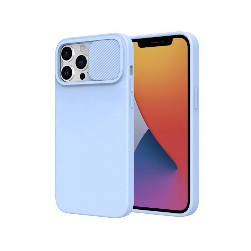 Viedtālruņa aizmugurējais vāciņš Samsung Galaxy A32 Silicon Lens Light Blue