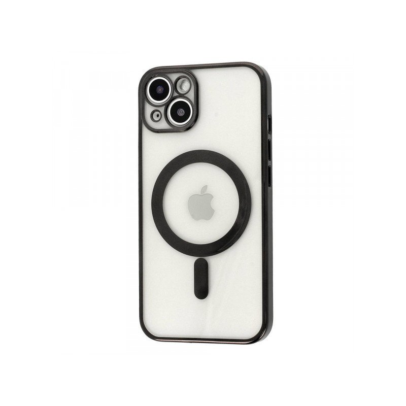 Viedtālruņa aizmugurējais vāciņš Apple iPhone 13 Pro Magsafe Case Black, Transparent