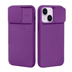 Viedtālruņa aizmugurējais vāciņš Apple iPhone 11 Silicon Lens Purple